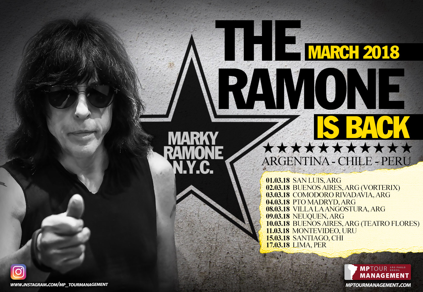 The Ramone is Back - March 2018 - Argentina - Chile - Peru