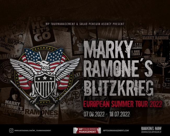 Marky Ramone Blitzrieg European Summer Tour 2022