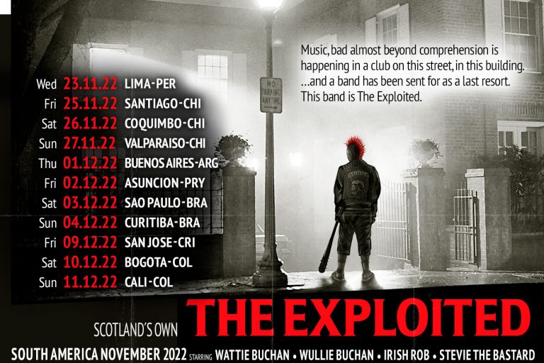 The Exploited tour South America November 2022
