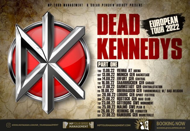 European Tour 2022 Dead Kennedys