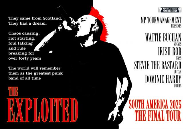 The Exploited return to South America in 2025